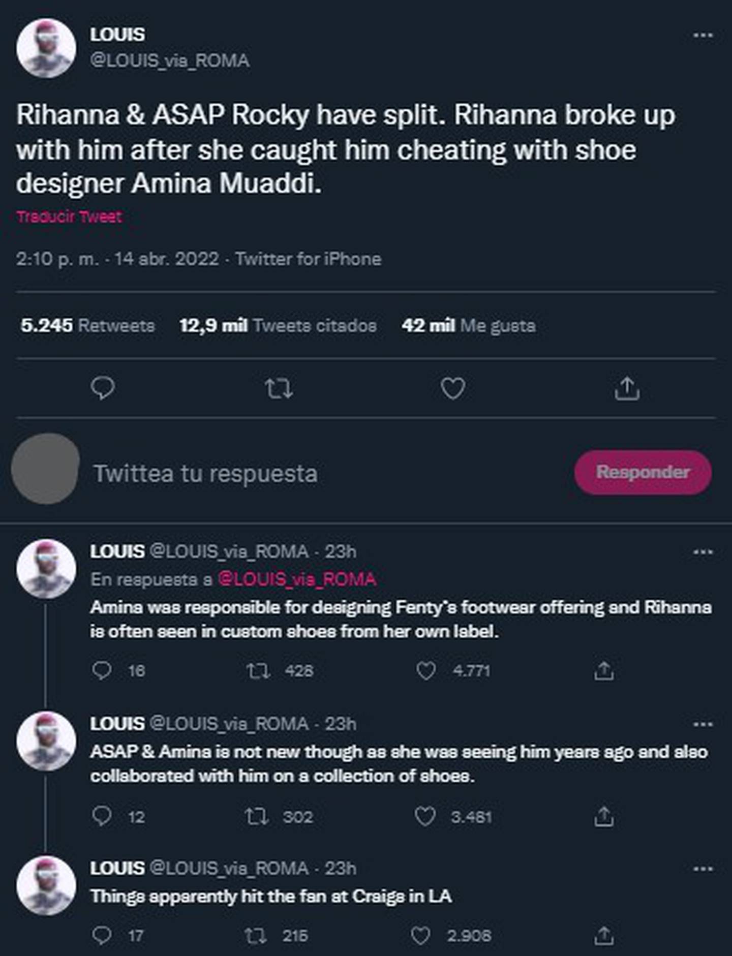 ¿Rihanna y A$AP Rocky terminaron? Esto es lo que sabemos