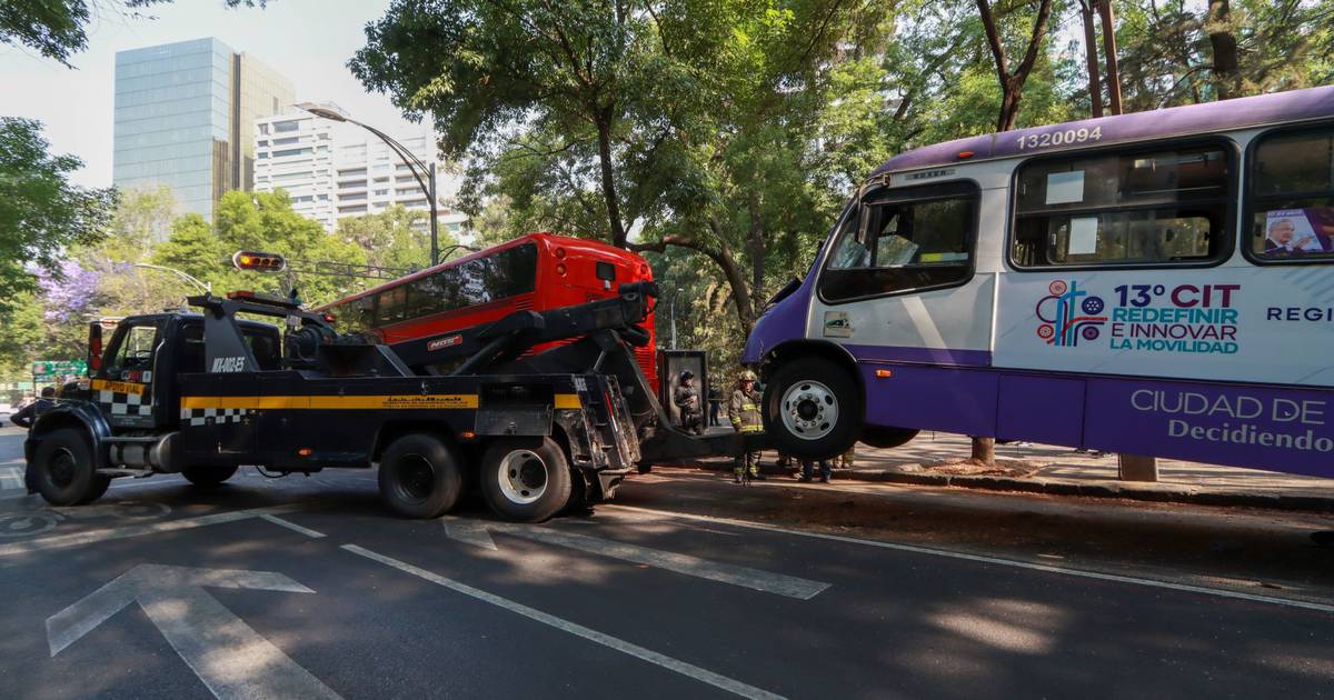 Cómo llegar a Paseo de las Palmas tras la suspensión de la ruta por chocar con el Metrobús