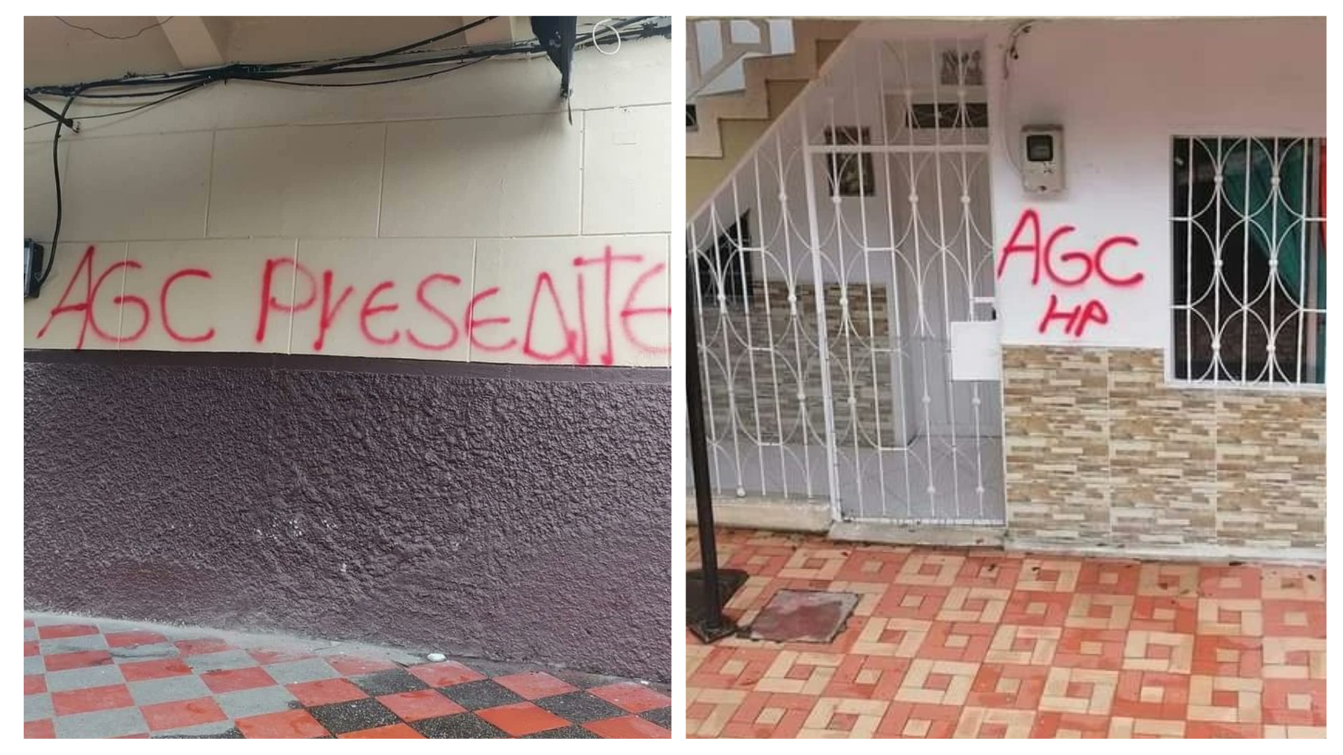 Autoridades investigan grafitis del Clan del Golfo en Medellín