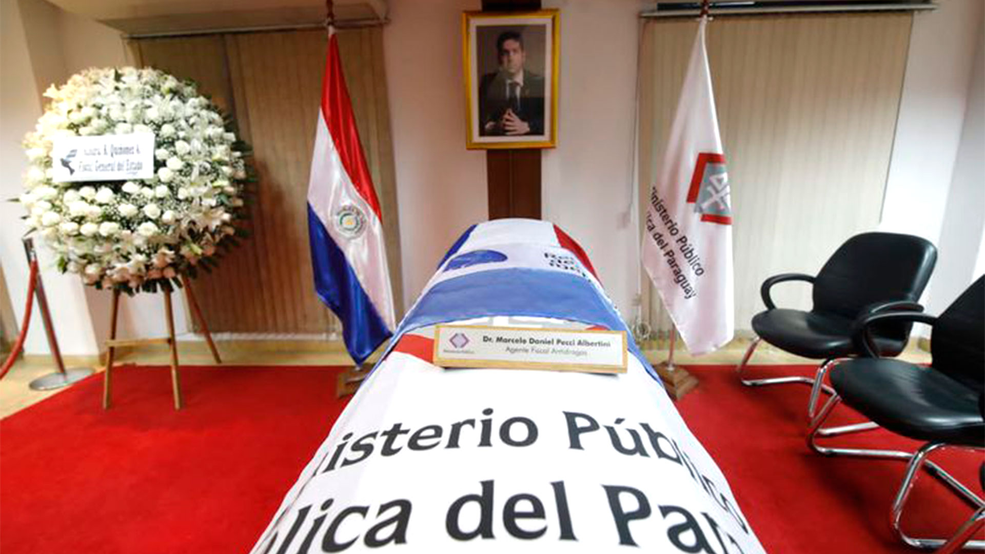 Paraguay: familiares, amigos y funcionarios despiden al fiscal Marcelo Pecci