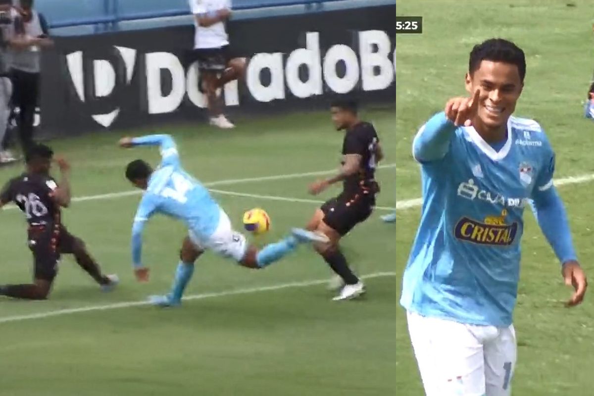 Christofer Olivares y su gol con una pirueta inexplicable en el Cristal vs Ayacucho por la Liga 1