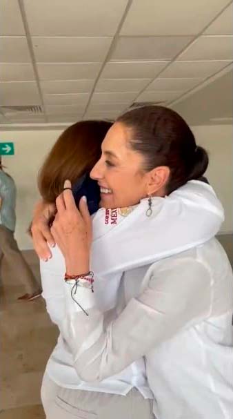 “Qué bueno que llegaste”: Rocío Nahle recibió con euforia a Claudia Sheinbaum al visitar la refinería de Dos Bocas
