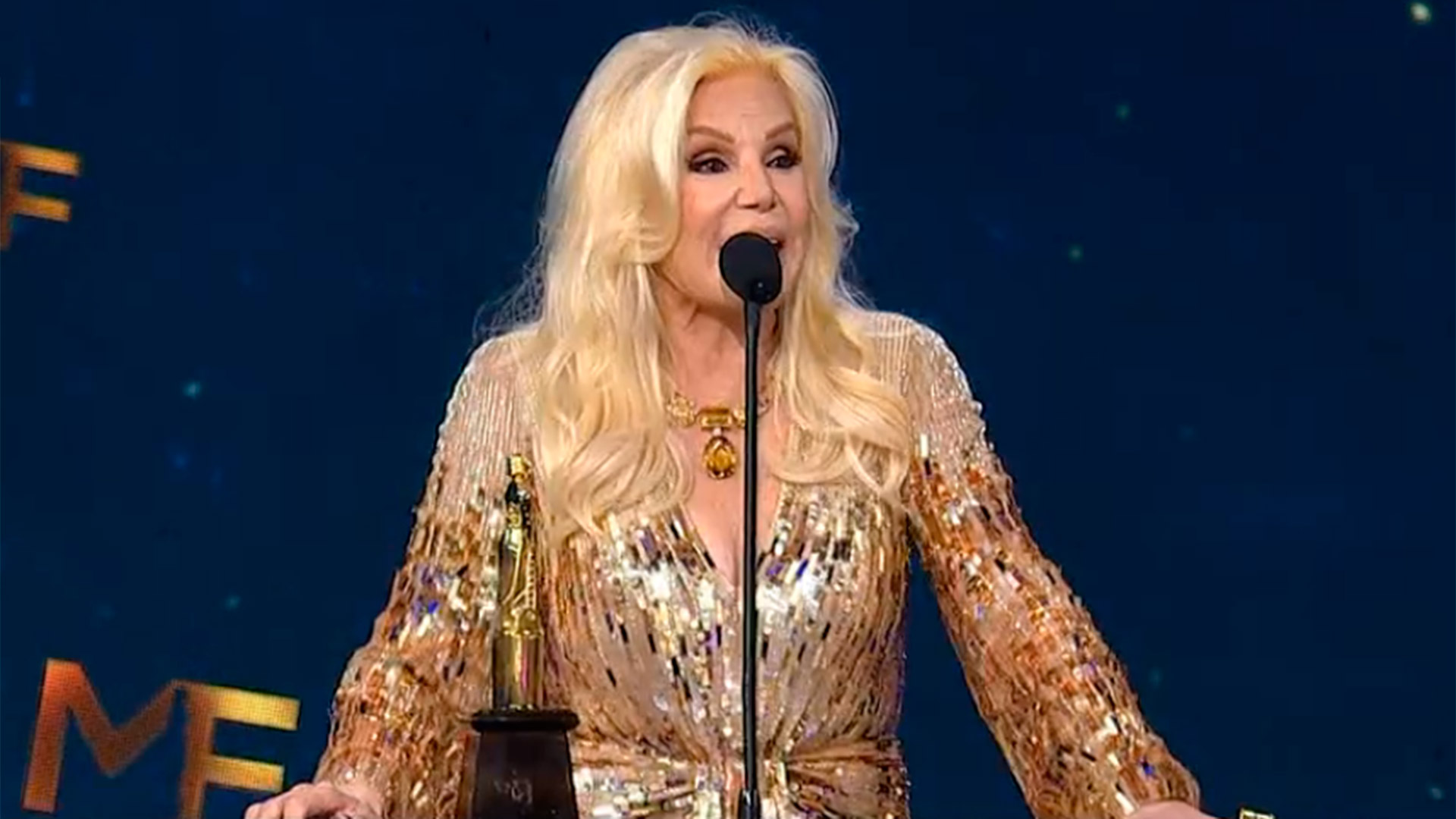 Susana Giménez recibió el Martín Fierro de Brillantes por su trayectoria: “Estoy emocionada, no puedo creer todo lo que hice”