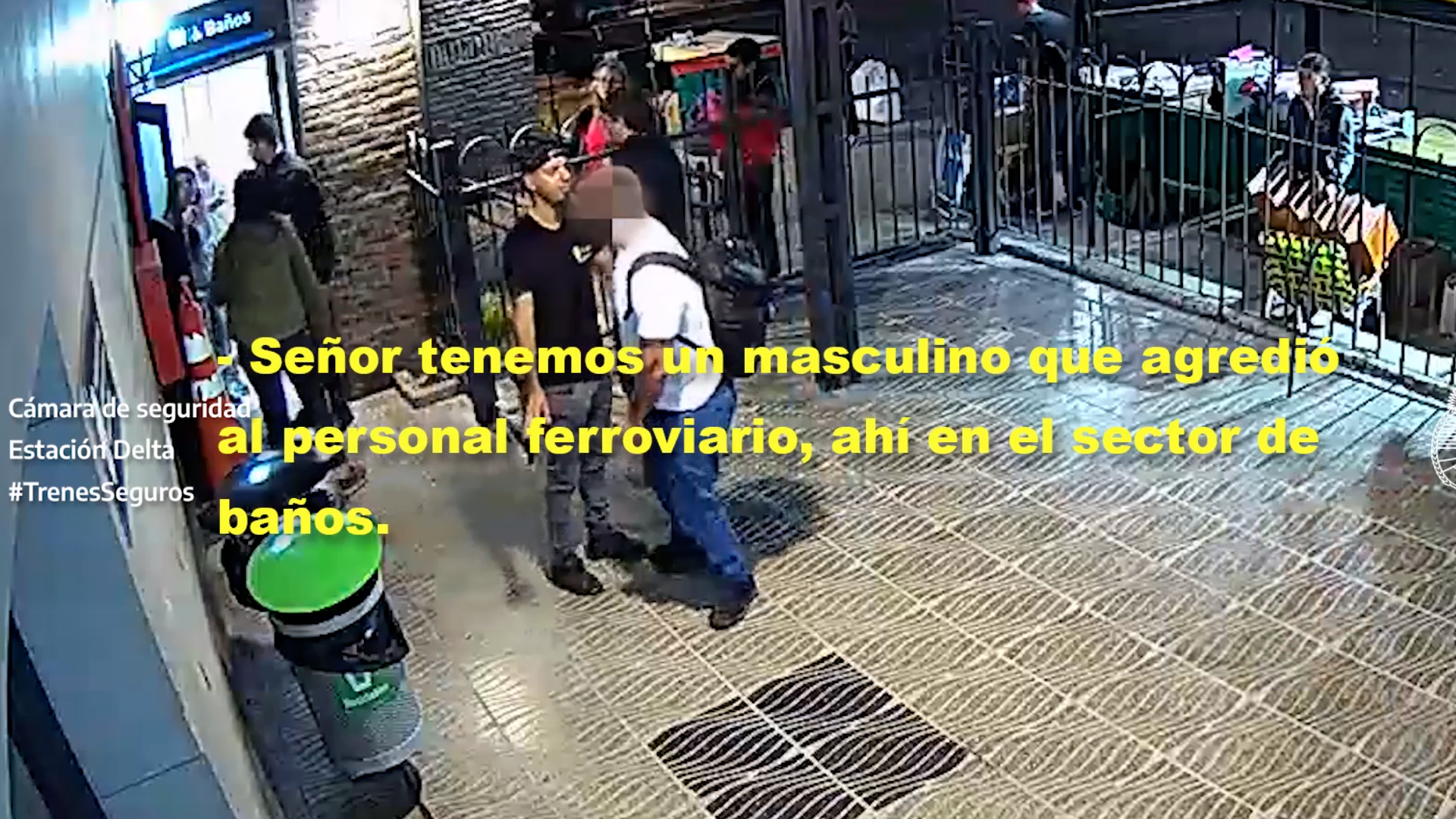 Quería utilizar el baño del andén, no lo dejaron y agredió a una empleada ferroviaria