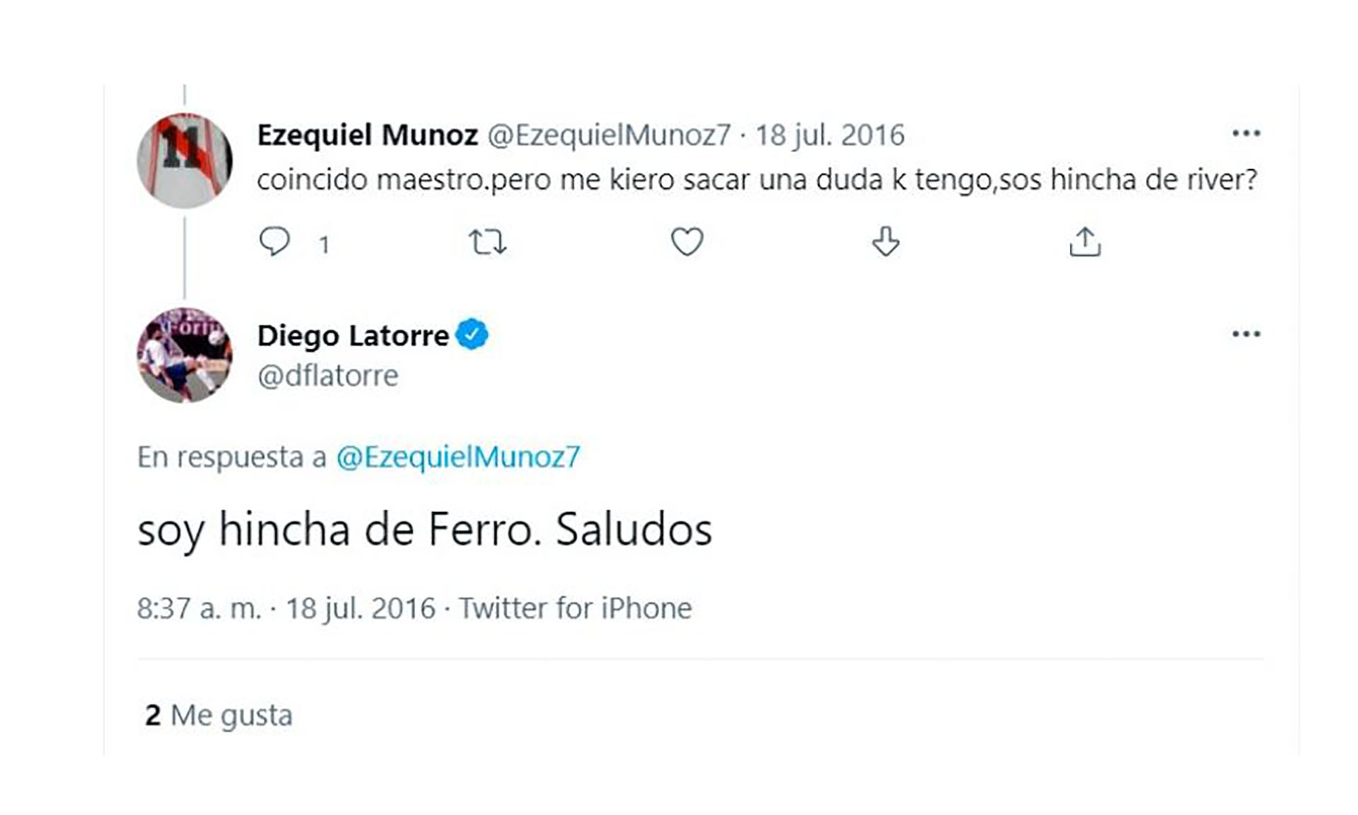 Diego Latorre confirmó de qué equipo es hincha y admitió que estuvo a punto de involucrarse en la política del club