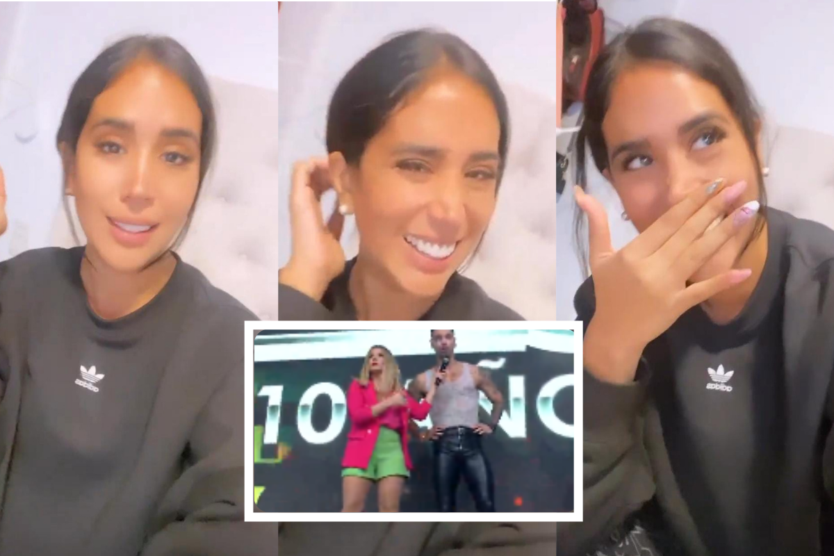 Melissa Paredes se burla del pantalón de Anthony Aranda y le reclama: “¡Te llevas mis cosas!”