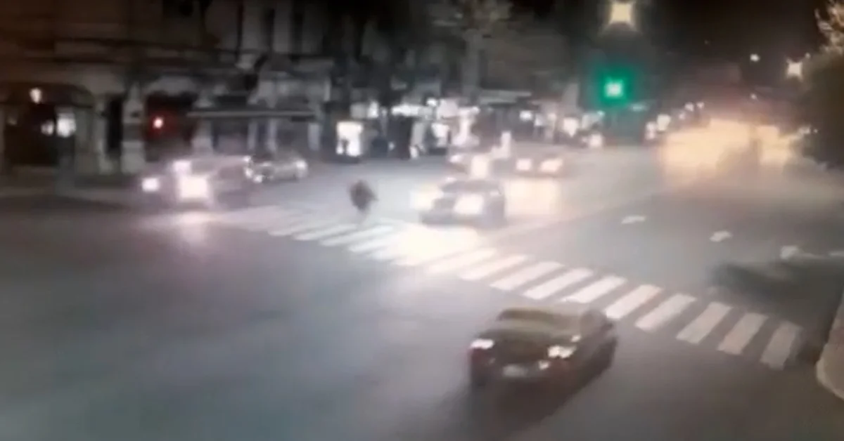 El video del accidente de Franco Rinaldi en Barrio Norte
