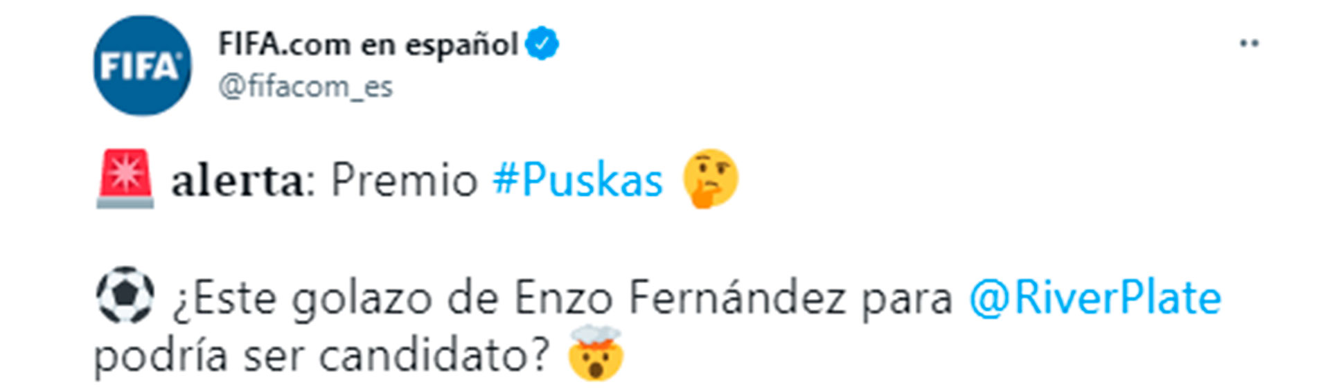 El gol de River Plate que la FIFA postuló para el premio Puskas