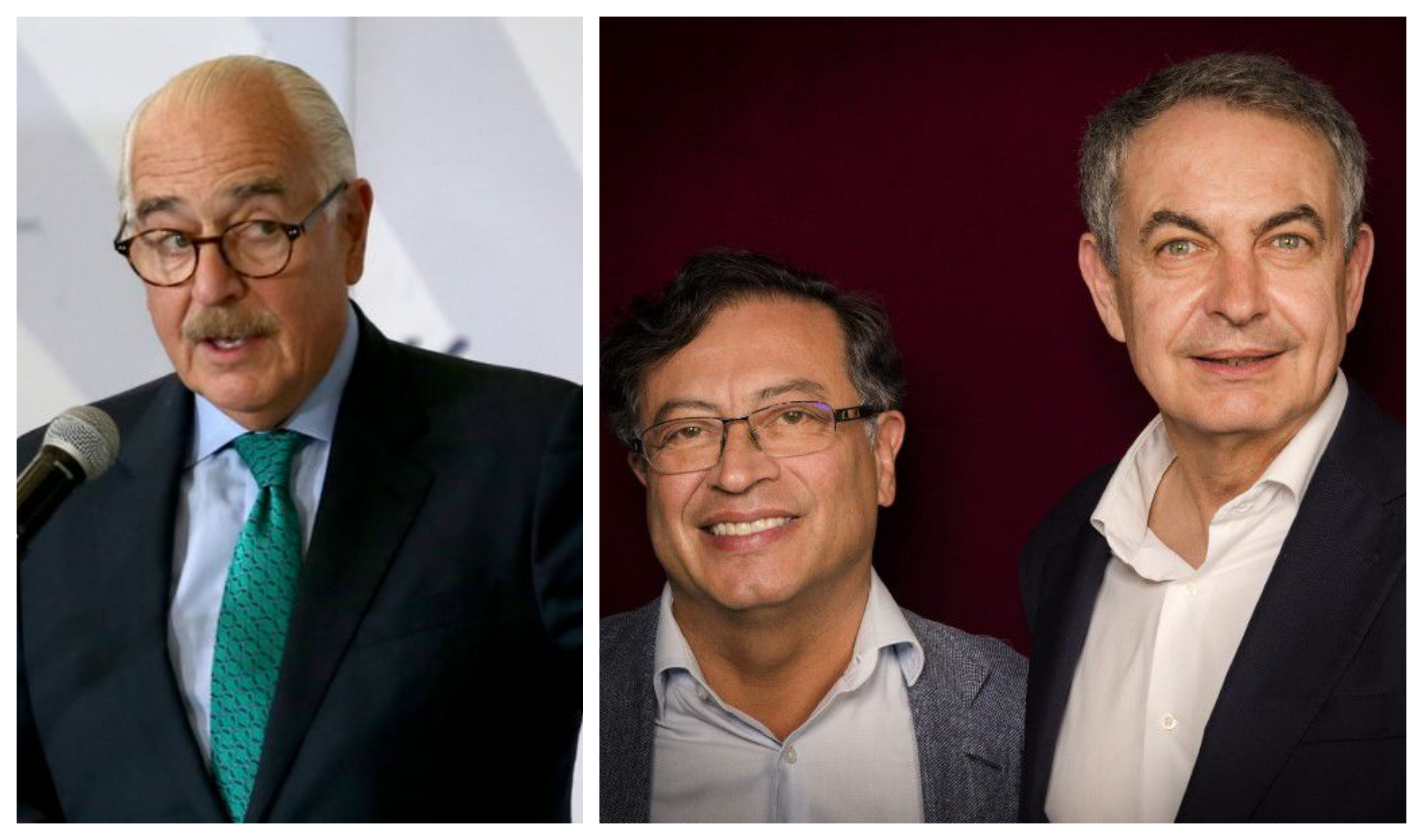Andrés Pastrana criticó a José Luis Rodríguez Zapatero por apoyar la candidatura de Gustavo Petro