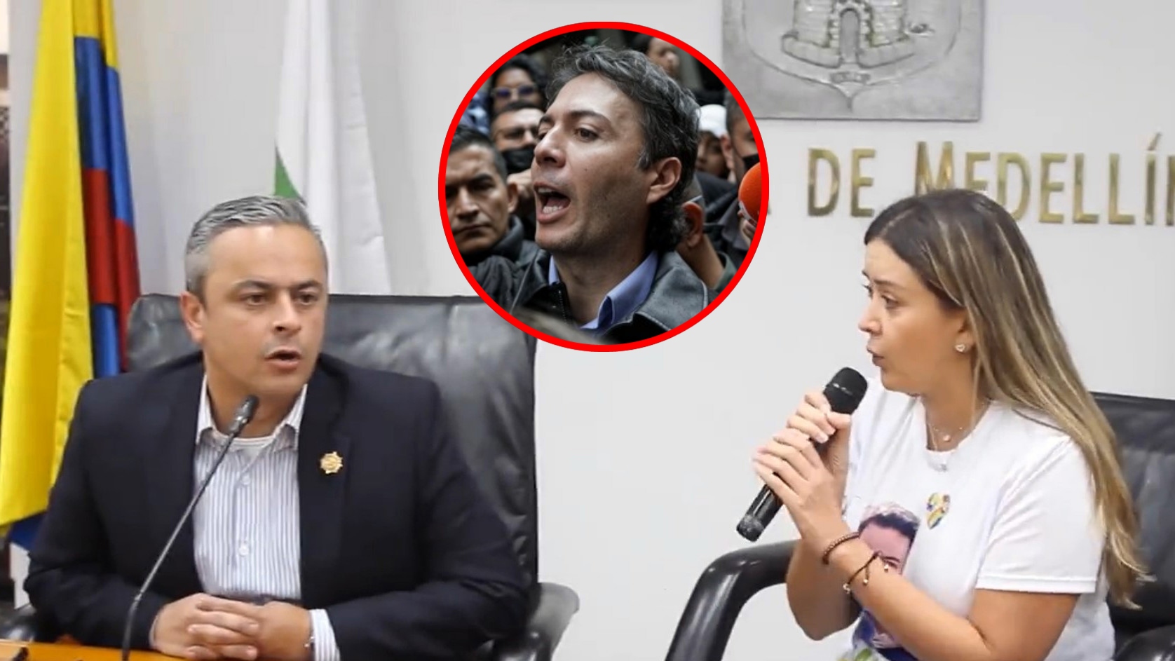 “Usted representa al Centro Democrático”: funcionaria de Daniel Quintero se enfrentó con el alcalde encargado de Medellín