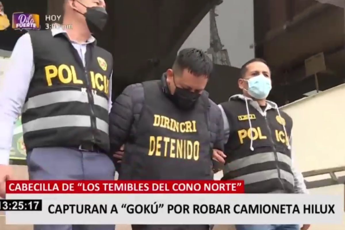 PNP capturó a alias ‘Gokú’, presunto cabecilla de una banda que robaba camionetas Hilux en Lima