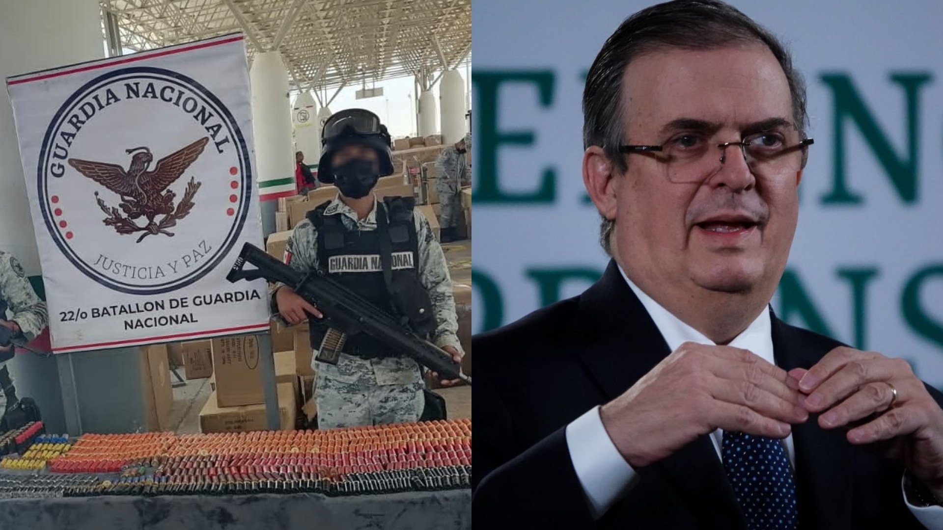 “Generan violencia y sufrimiento”: Marcelo Ebrard celebró a la GN por importante golpe al tráfico de armas