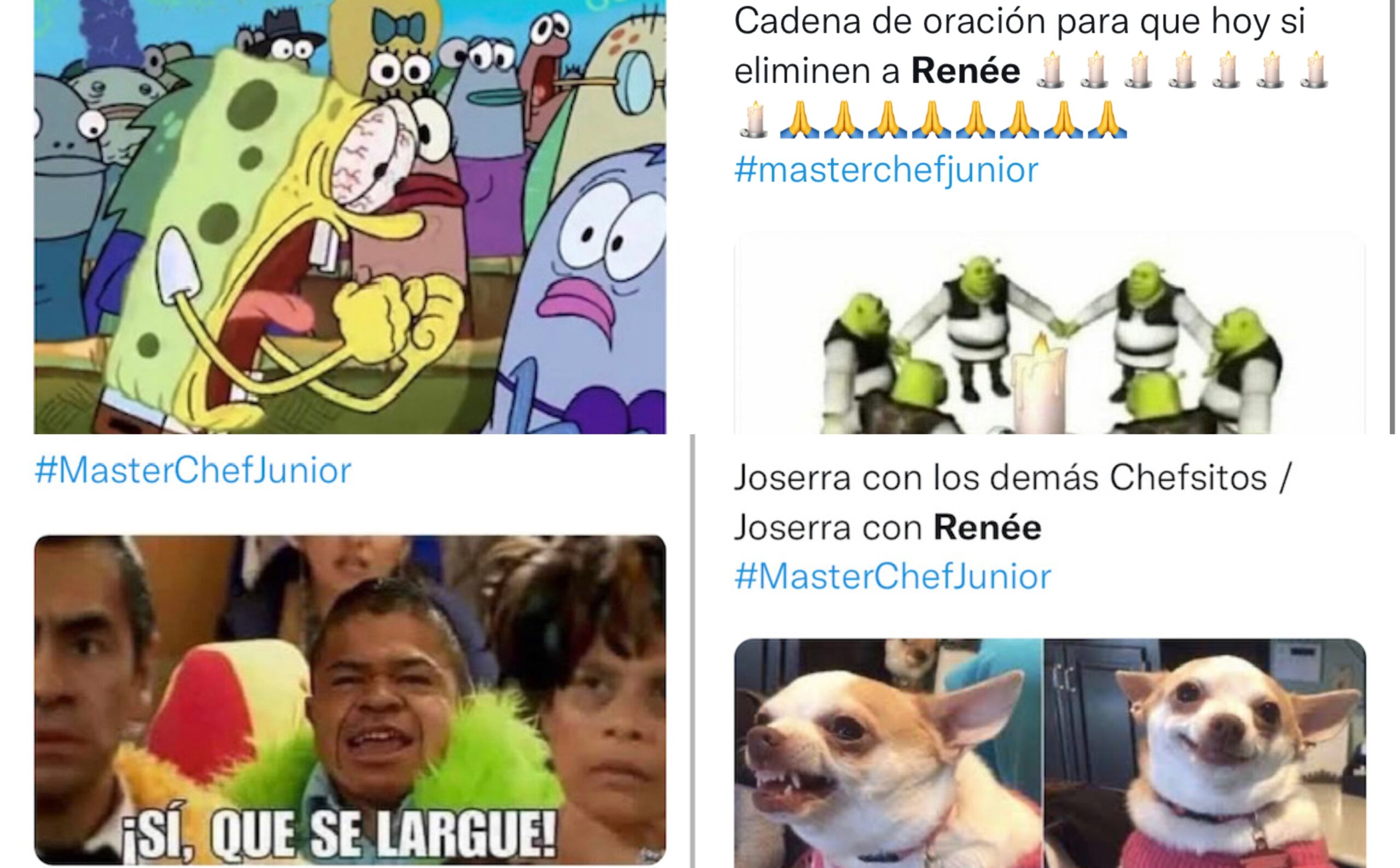 MasterChef Junior: con memes usuarios pidieron la salida de Renée