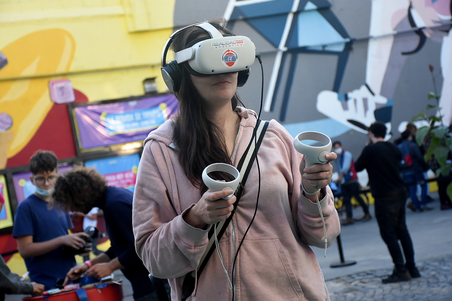 El público disfrutó de experiencias inmersivas de realidad virtual