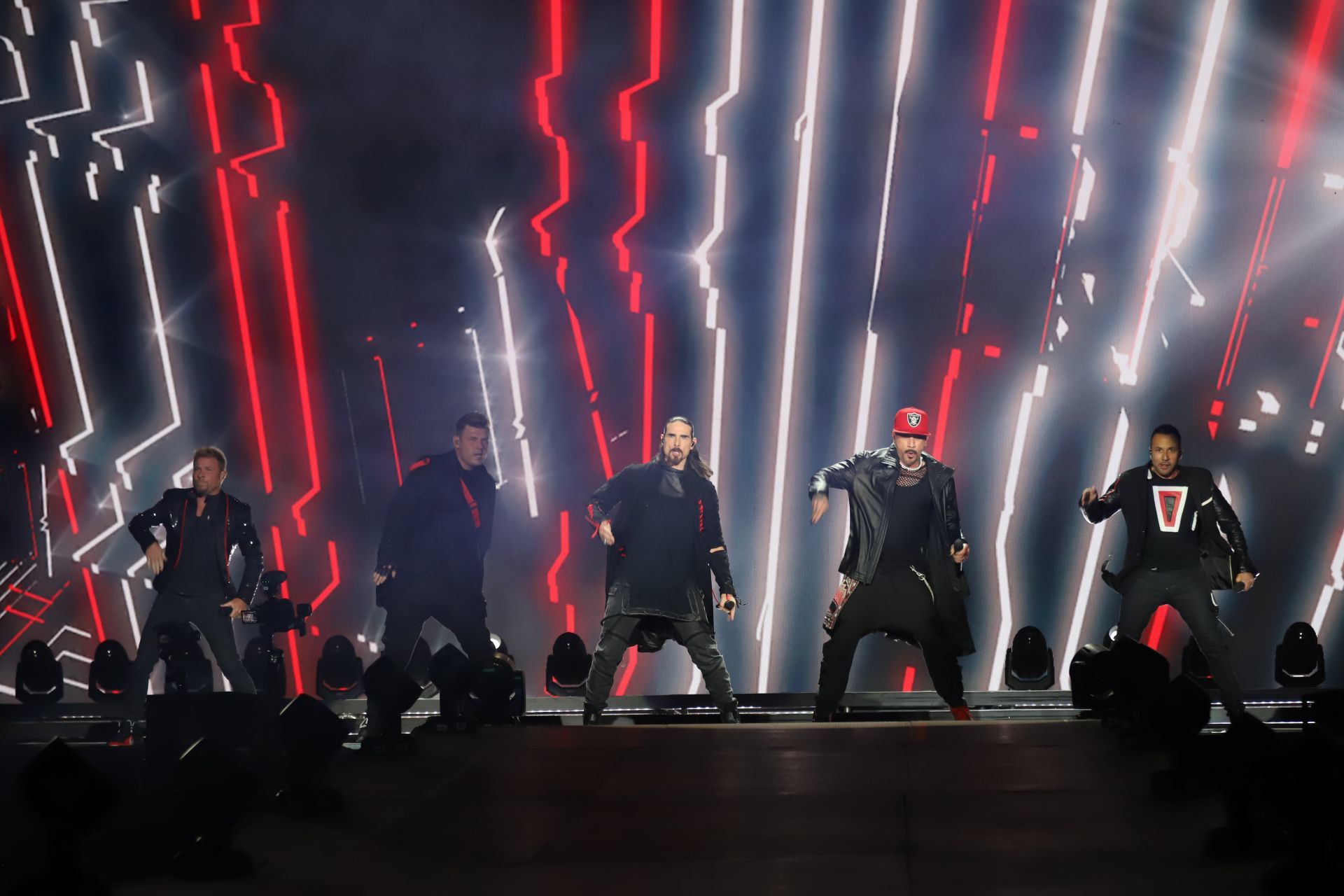CIUDAD DE MÉXICO, 13MAYO2022. Backstreet Boys durante el primer día del festival Tecate Emblema en su primera edición en el Autódromo Hermanos Rodríguez. FOTO: EDGAR NEGRETE/CUARTOSCURO.COM