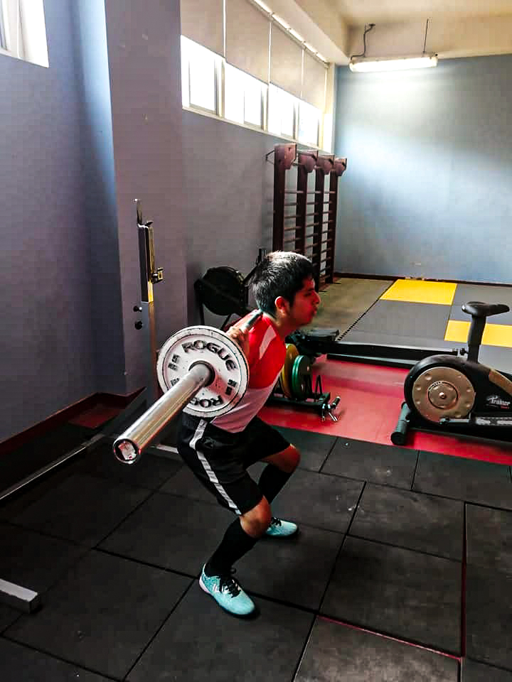 El paradeportista entrenando en el Centro de Alto Rendimiento de la Videna.