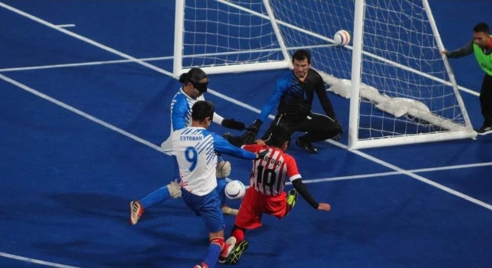 El futbolista ciego de 23 años representó al Perú en los Juegos Parapanamericanos Lima 2019. Foto: Lima 2019.