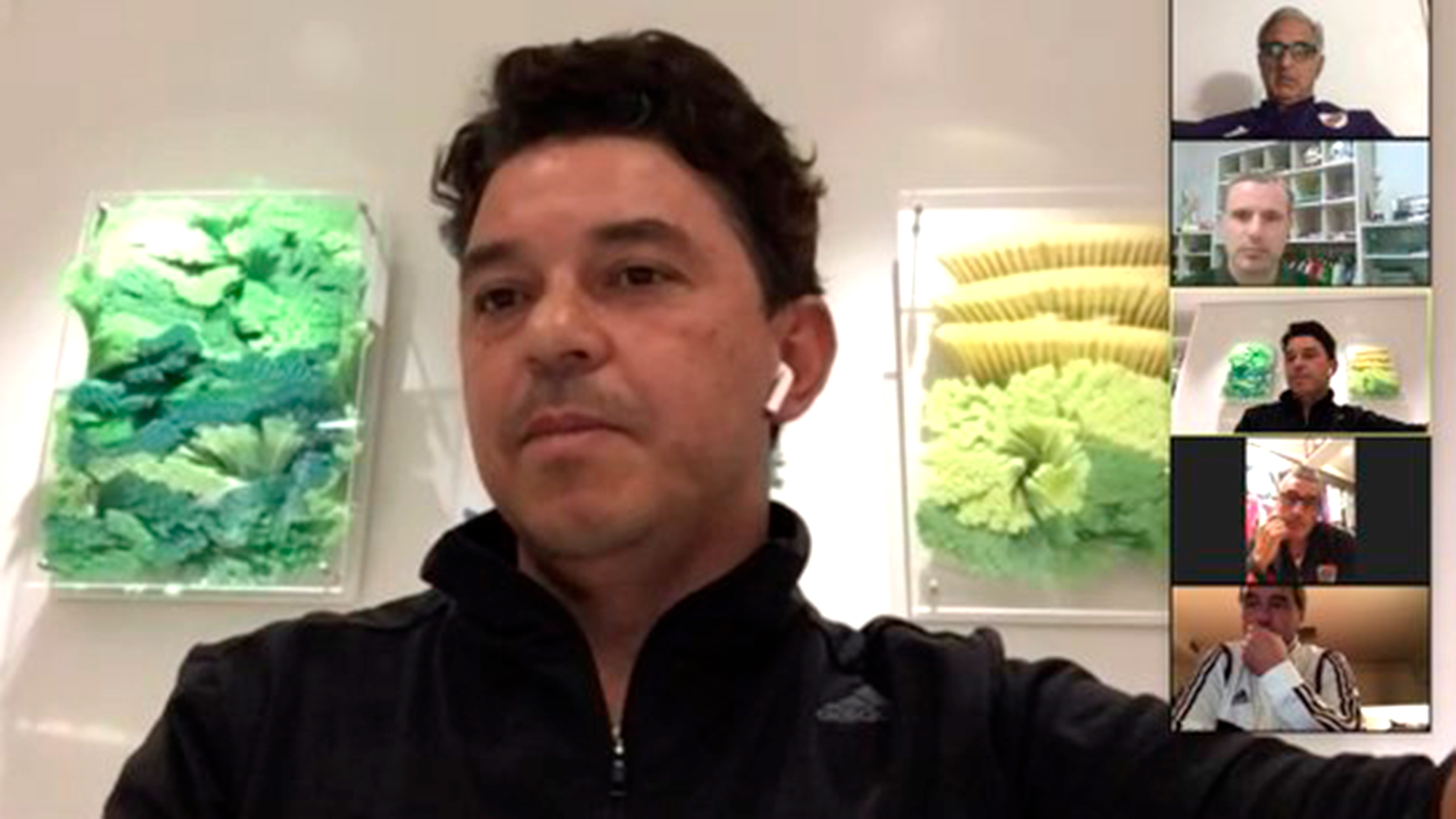 El DT de River Plate, Marcelo Gallardo, tiene una colección de cuadros de Libedinsky (foto: @RiverPlate)