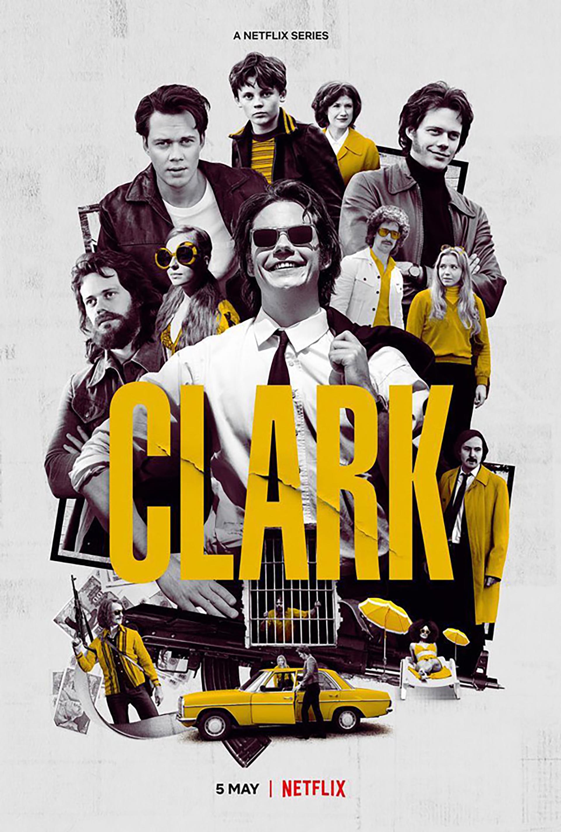 Clark, la nueva serie de Netflix cuenta en seis capítulos una versión libre de la vida de Clark Olafsson, el más famoso delincuente sueco.