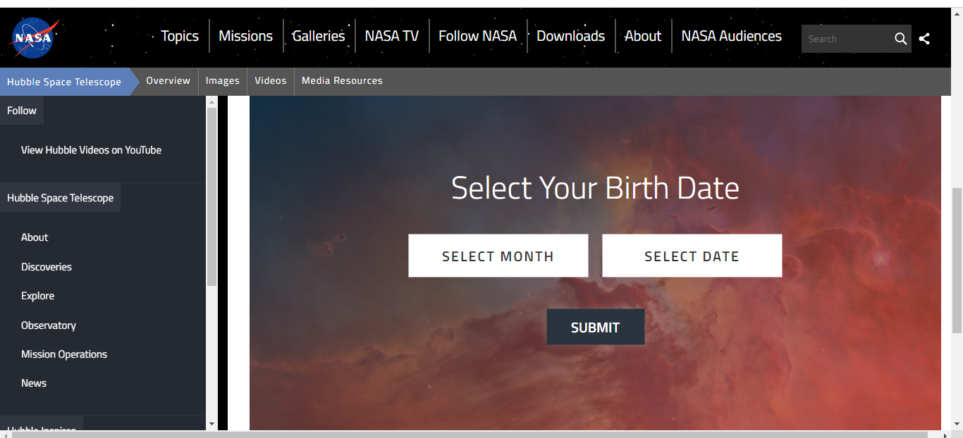 (Captura de pantalla/Página de la NASA)