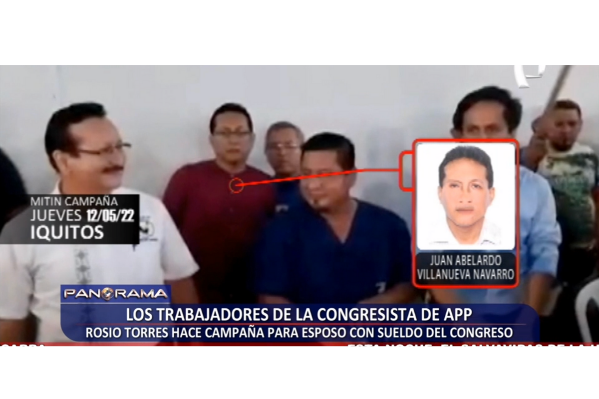 Congreso: trabajadores del despacho de Rosío Torres participan en campaña de su esposo