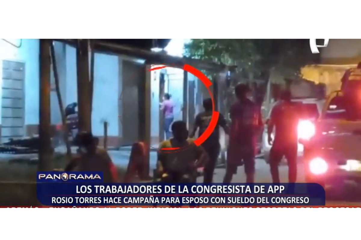 Congreso: trabajadores del despacho de Rosío Torres participan en campaña de su esposo