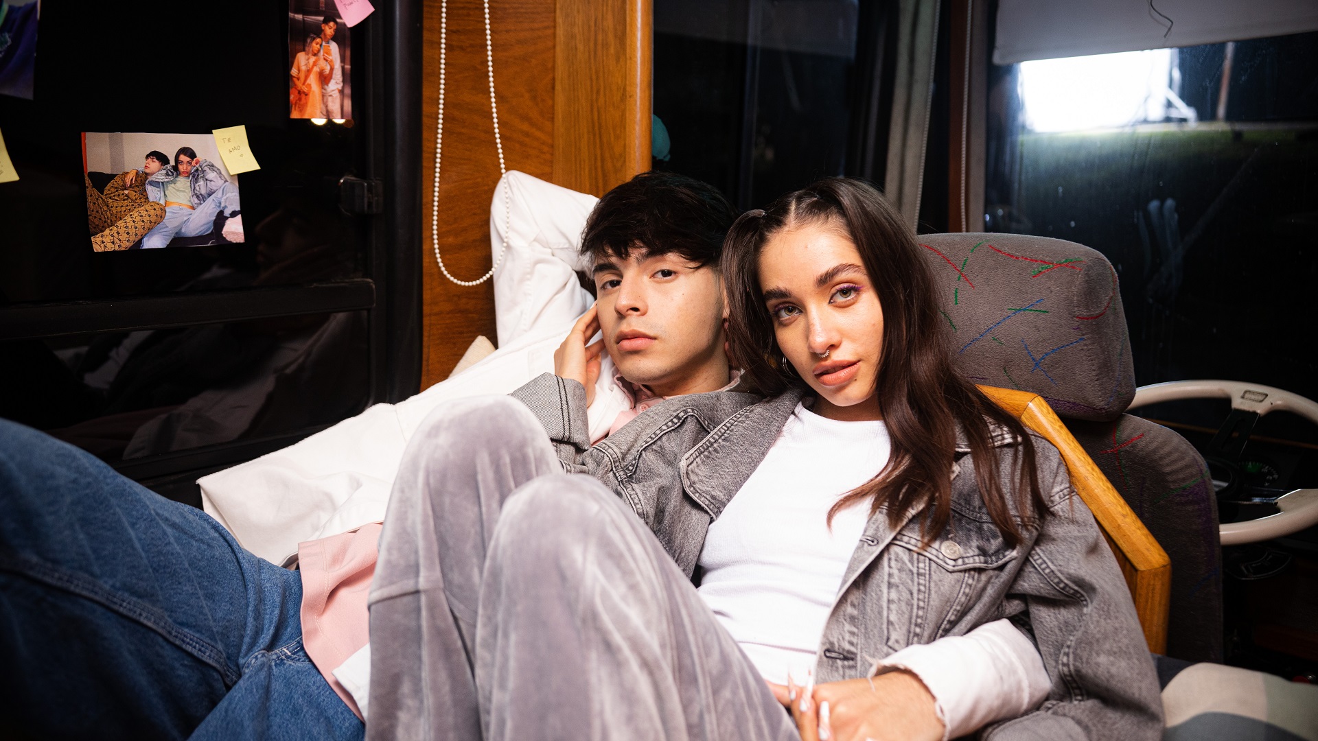 María Becerra y Rusherking, cuando eran pareja (Crédito: Prensa Axe)