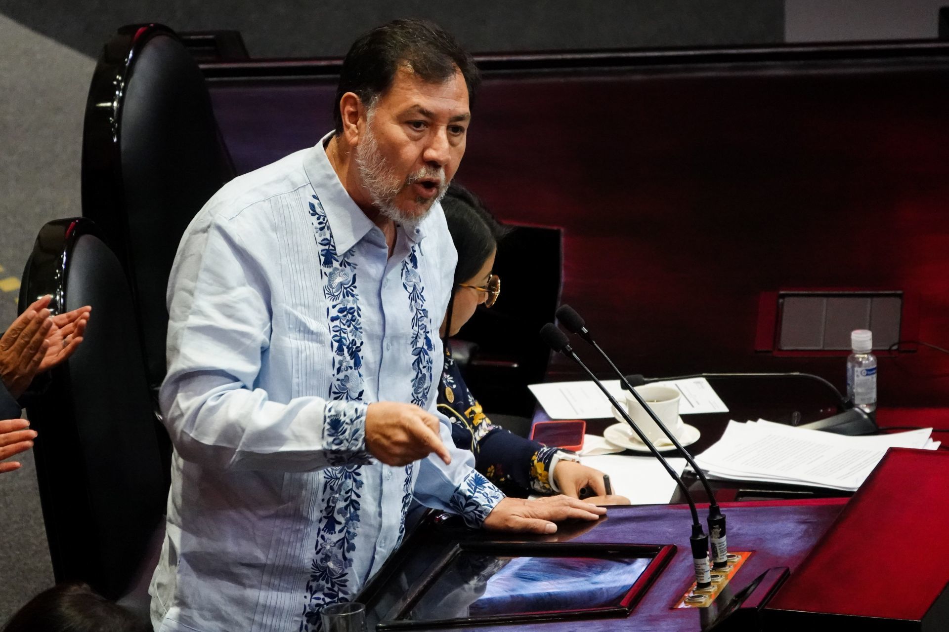 El diputado Gerardo Fernández Noroña suele criticar más a partidos de oposición que a la administración de Andrés Manuel López Obrador (FOTO: GALO CAÑAS/CUARTOSCURO.COM)