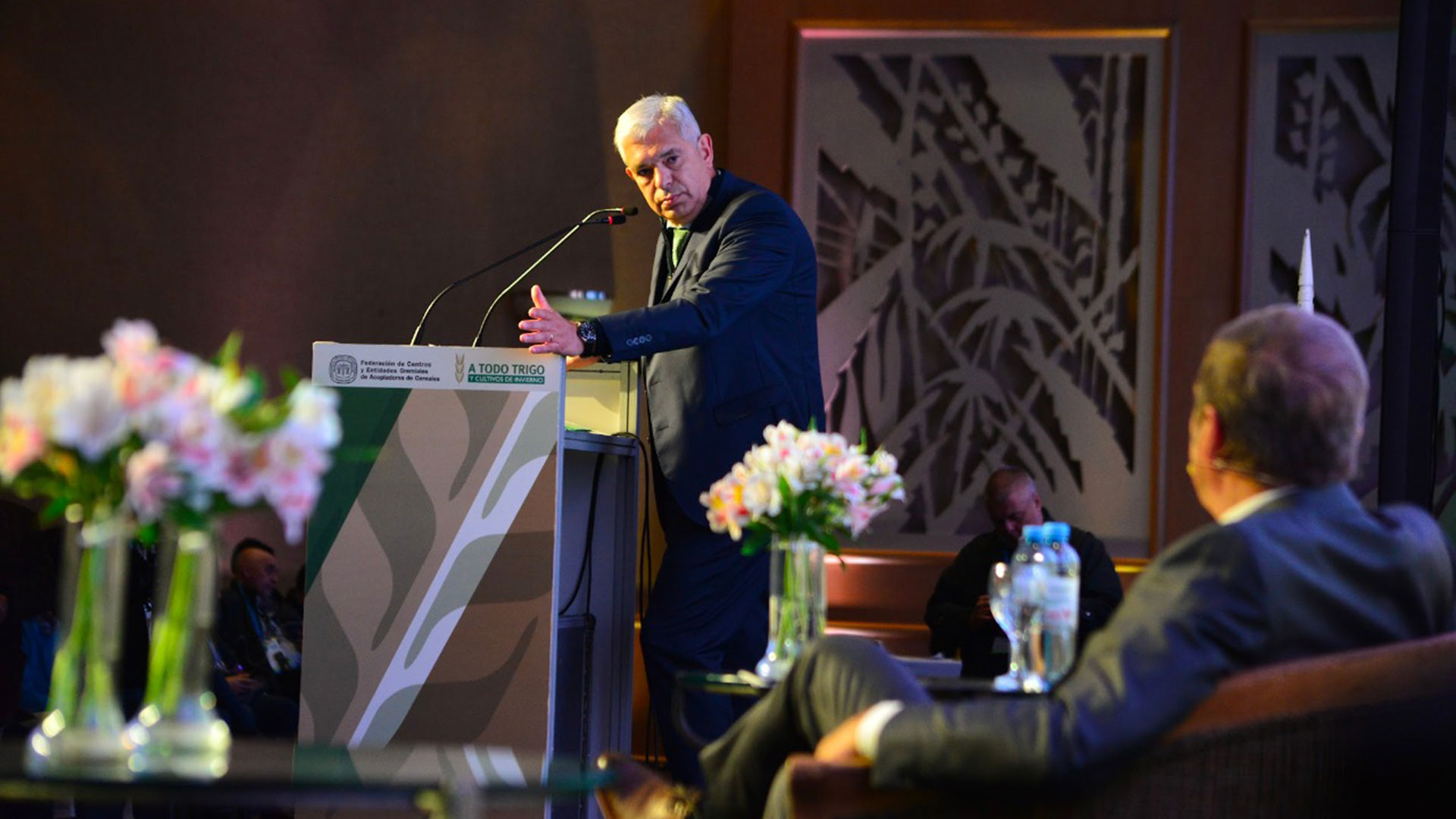 Julián Domínguez, ministro de Agricultura, durante su discurso en el Congreso A Todo Trigo.