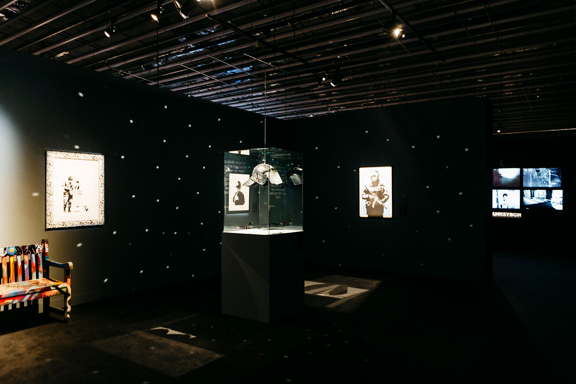 La sala de la muestra cuando se exhibió en Barcelona