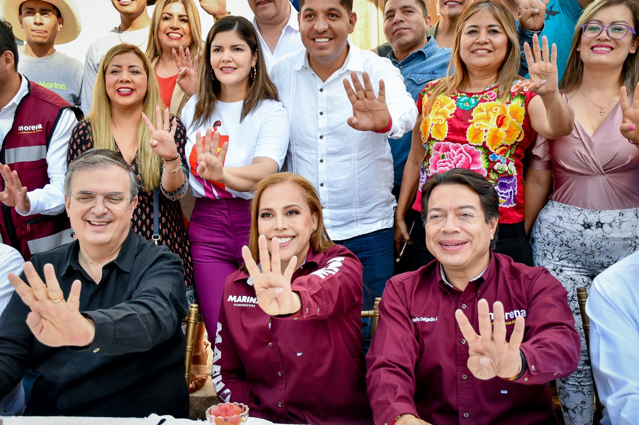 Marcelo Ebrard visitó Durango (Foto: Twitter/@MarinaVitela_)