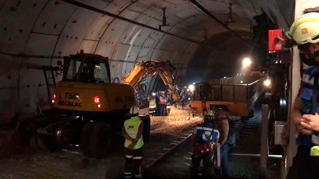 Durante la obra se rehabilitarán más de 4 kilómetros de vías. Screenshot: Twitter/@CapitalMX_