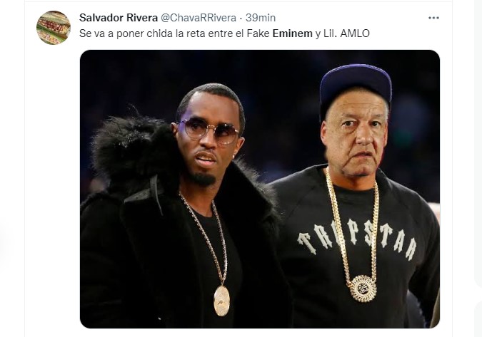 Tras la supuesta tiradera del rapero estadounidense a AMLO, usuarios en redes sociales difundieron divertidos memes (Foto: Twitter / @ChavaRRivera)