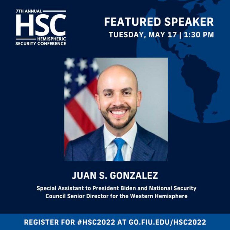 Juan S. González, Asistente Especial del Presidente Biden y Director Principal del Consejo de Seguridad Nacional para el Hemisferio Occidental
