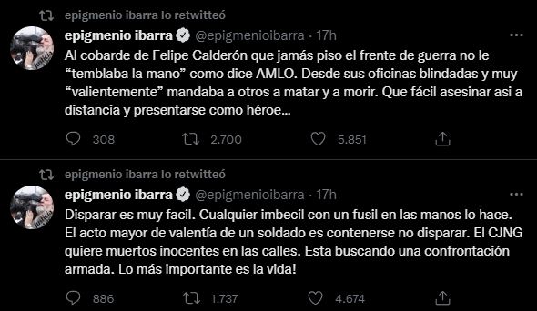 Epigmenio Ibarra cuestionó las declaraciones del ex presidente (Foto: Twitter)