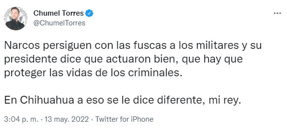 Chumel criticó a AMLO (Foto: Twitter)