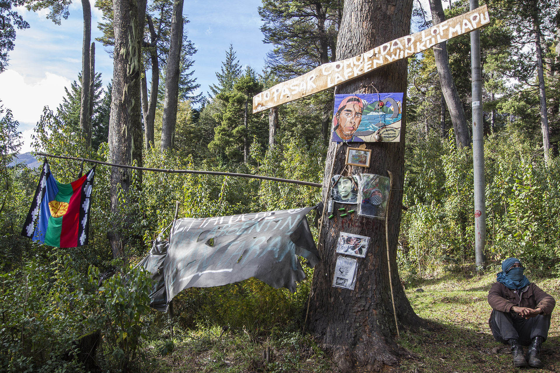 Un vecino de Bariloche dijo haberlo visto la semana pasada en la comunidad mapuche lof Lafken Winkul Mapu, predio usurpado en 2017