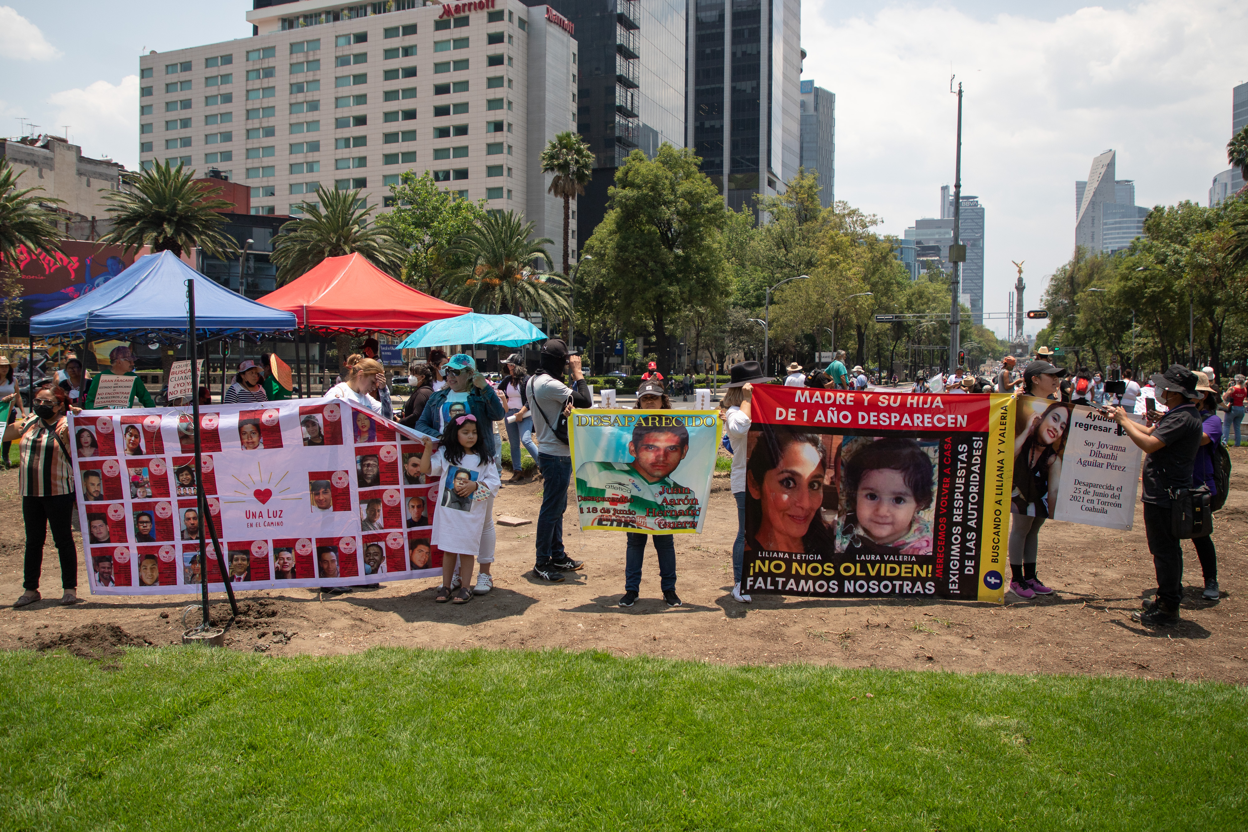 Las fotos colocadas ahí, fueron retiradas un día después EFE/ Isaac Esquivel