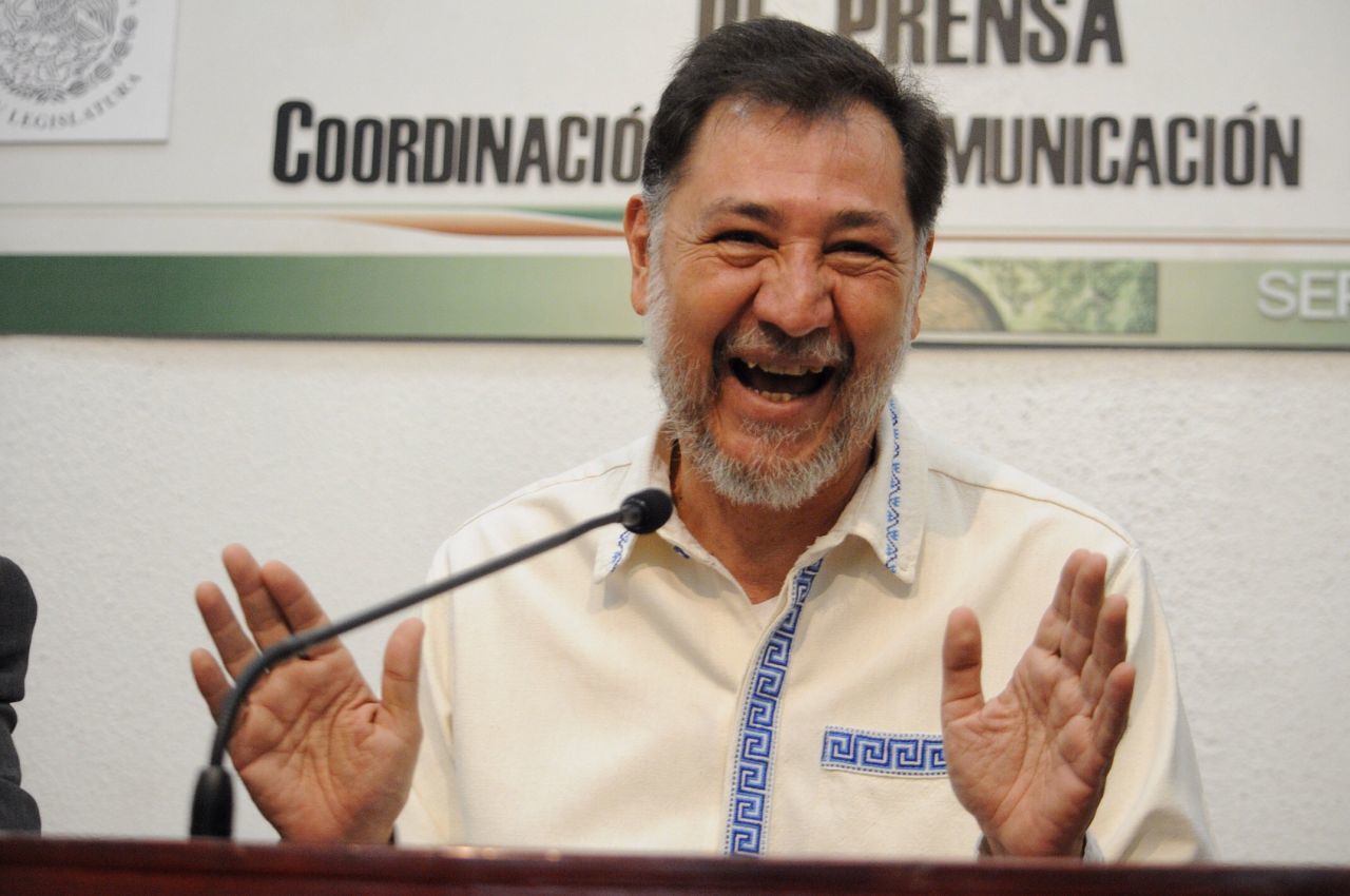 Gerardo Fernández Noroña se defendió de las acusaciones con irónicos comentarios FOTO: DIEGO SIMÓN SÁNCHEZ /CUARTOSCURO.COM