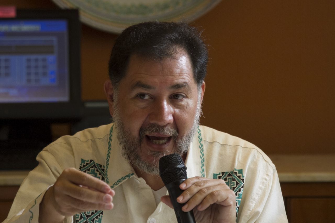 Gerardo Fernández Noroña viajó a Mérida donde tuvo un viaje tropezado FOTO: MOISÉS PABLO /CUARTOSCURO.COM