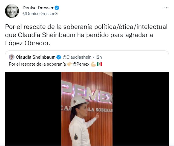 (Foto: Twitter@DeniseDresserG)