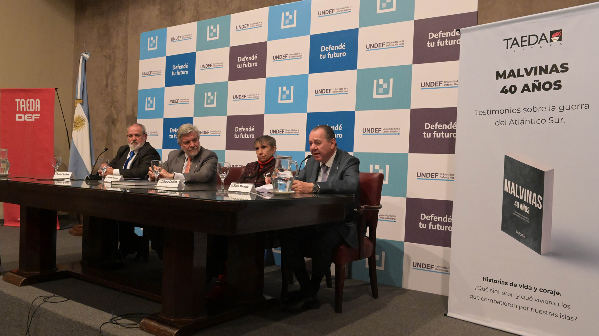 Mario Montoto, presidente de TAEDA, fue uno de los oradores en la presentación del libro, que fue presentado el pasado jueves en la UNDEF. (Fernando Calzada)