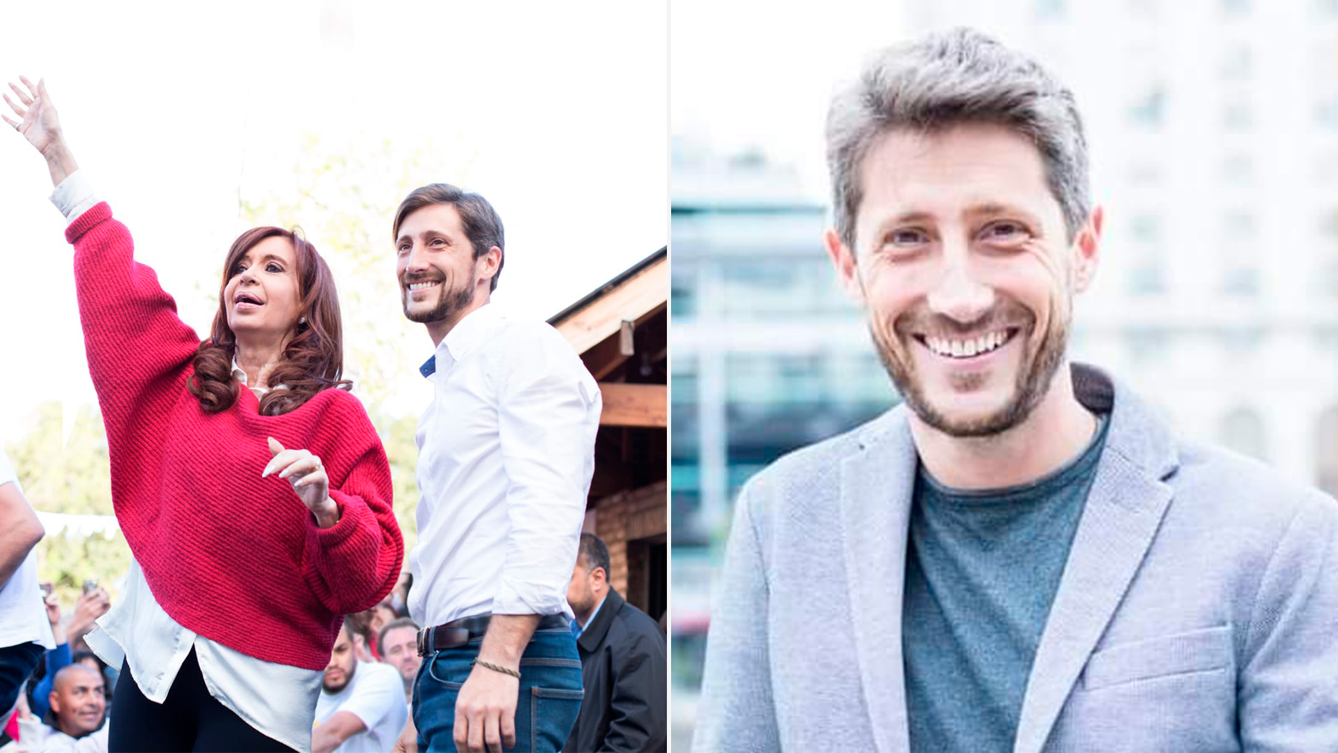 Letcher junto a Cristina Kirchner