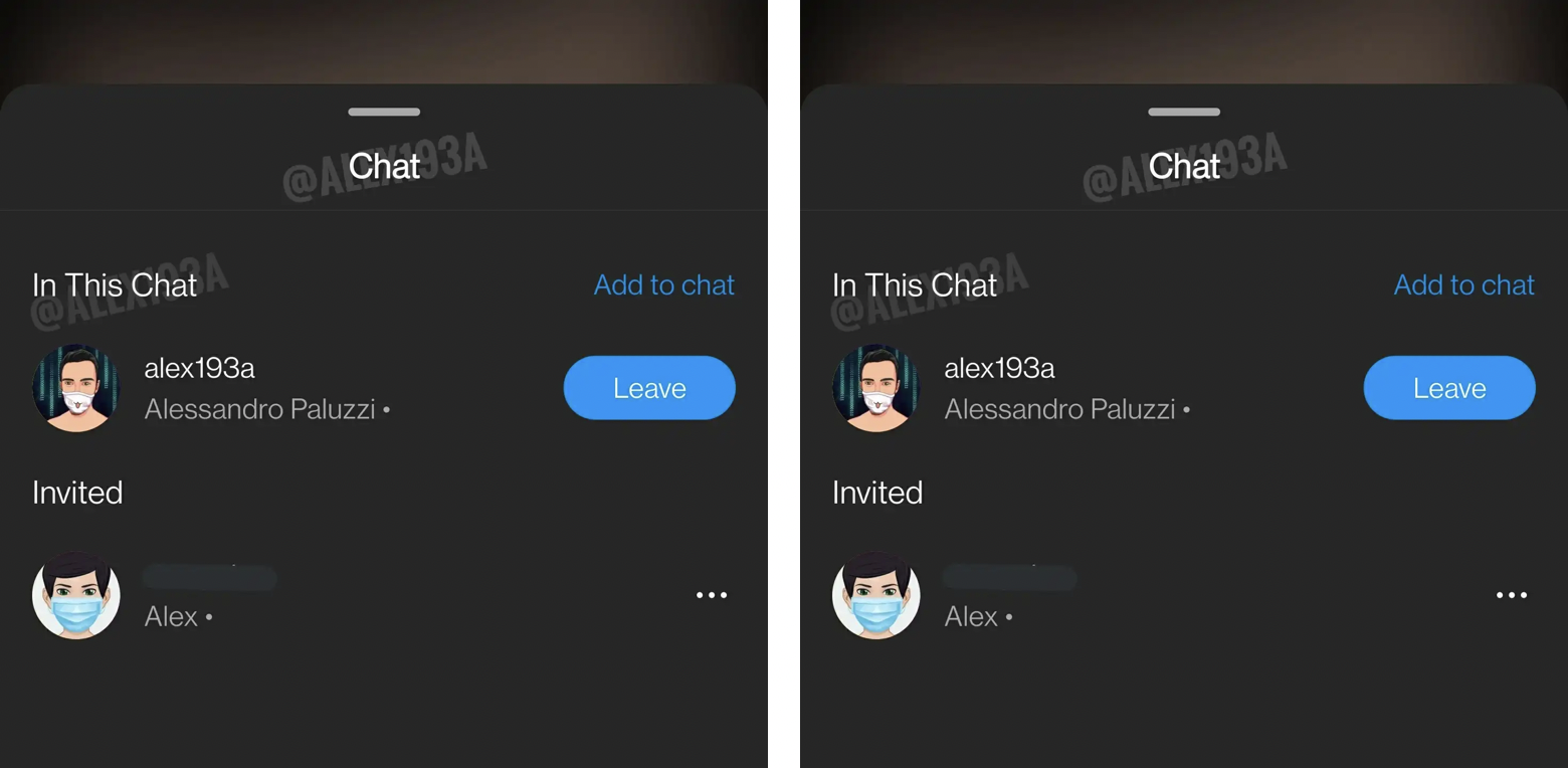 chatear entre dos usuarios en Instagram cuando estén viendo una retransmisión en vivo. (foto: Twitter/Alessandro Paluzzi)
