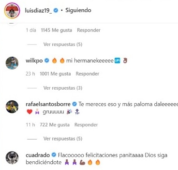 Los jugadores de la selección Colombia felicitaron al Liverpool. Tomado de @luisdiaz19_