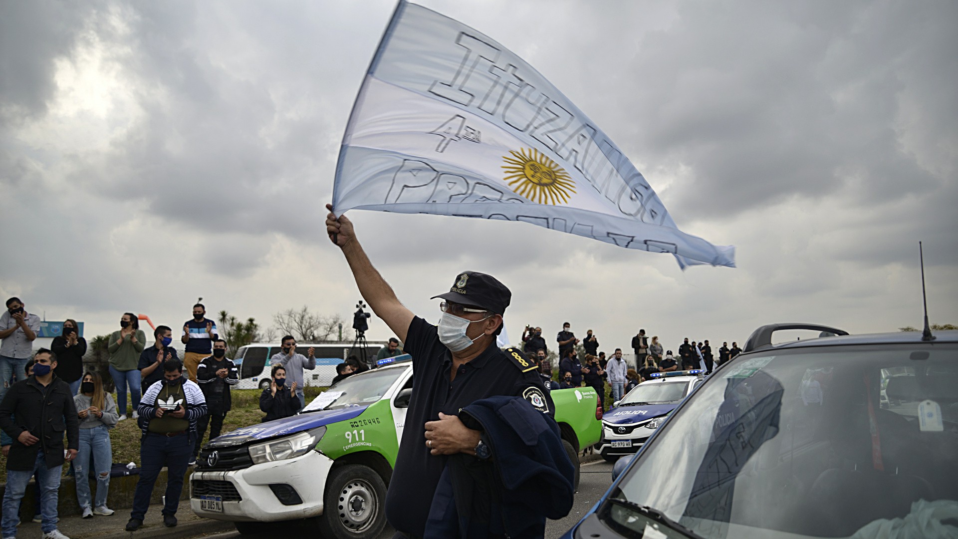 En medio de la pandemia, el gobierno bonaerense tuvo que destrabar el conflicto con la policía (Gustavo Gavotti)