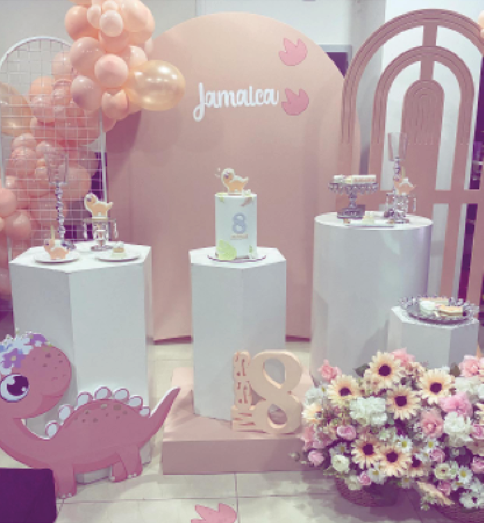 La decoración de la fiesta de Jamaica