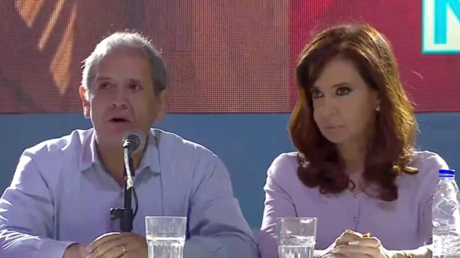 Sergio Palazzo y Cristina Kirchner