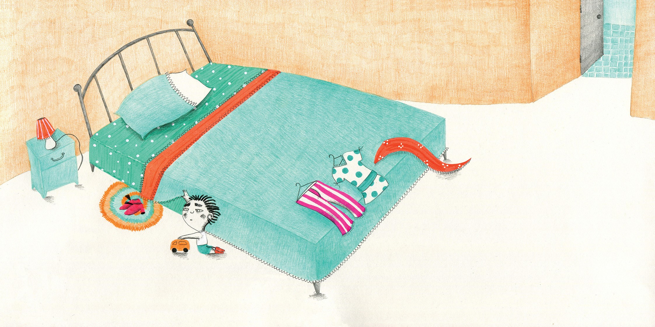 Ilustración parte de 'En sus zapatos' (2021) de la artista y autora mexicana Valeria Gallo