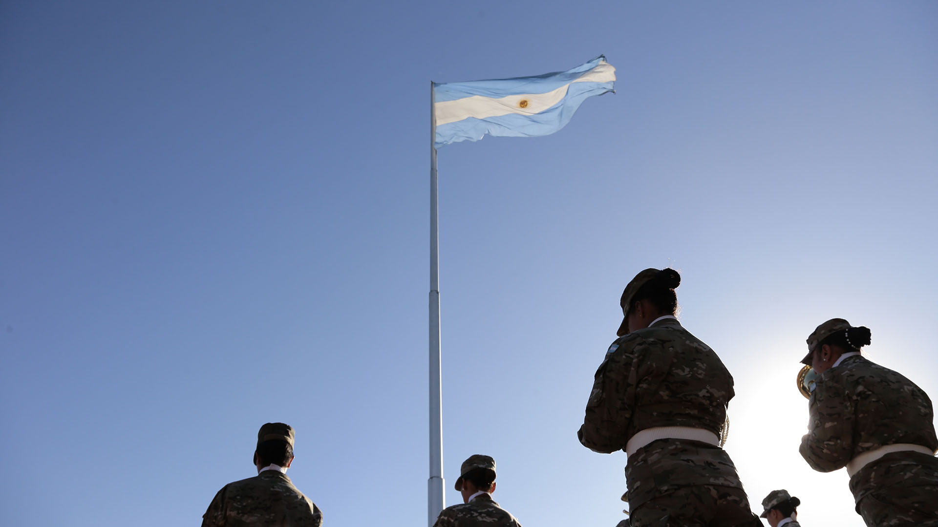 Bandera. En la Feria del Libro.